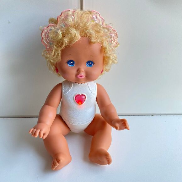 Baby Sparkles Mattel Doll Vintage 1989 lights up‎ Twinkles 14" tall Works 9V - Picture 10 of 10